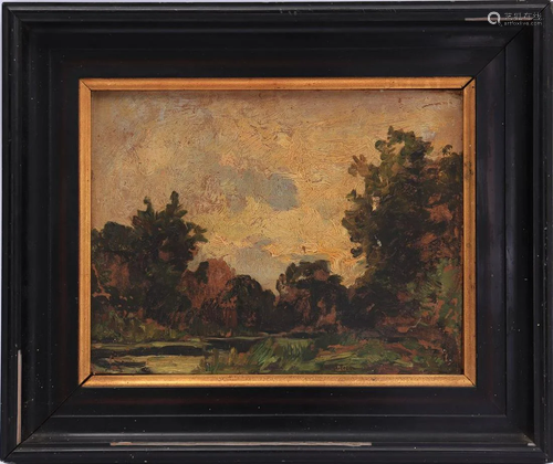 Signed H van Bloem (1874-1960), Park view