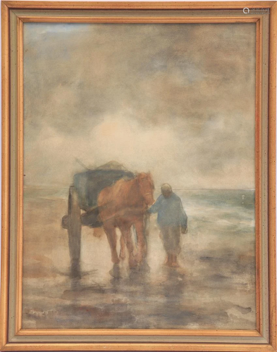 Evert Pieters (1856-1932) Shell fisherman
