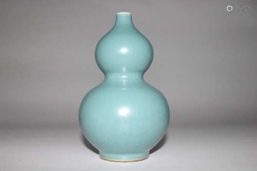 灰蓝釉葫芦瓶