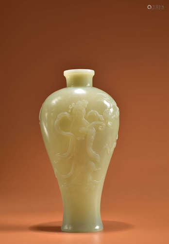 A HETIAN JADE APSARAS MEIPING