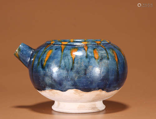 A SANCAI-GLAZE WATER POT