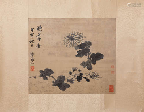 LI SHAN, CHRYSANTHEMUM PAPER PAINTING