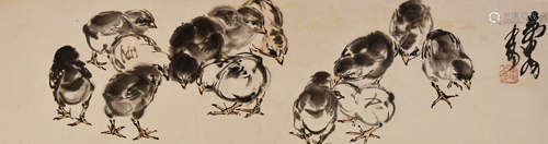 HUANG ZHOU, CHICK GROUP PAPER PAINTING