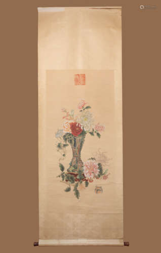 CIXI, FURNISHINGS PAPER PAINTING SCROLL