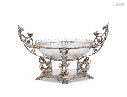 约1870年  英国镀银桌面中央装饰物