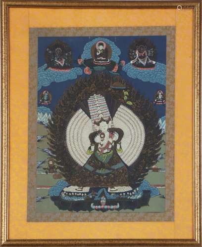 Tibetanische Thangka ¨Sitatapatra Dukkas¨ (sogenannte ¨White...