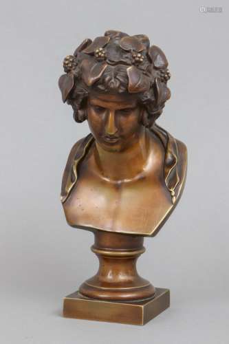 RON LIOD SAUVAGE (Bildhauer des 19. Jahrhunderts) Bronze-Büs...