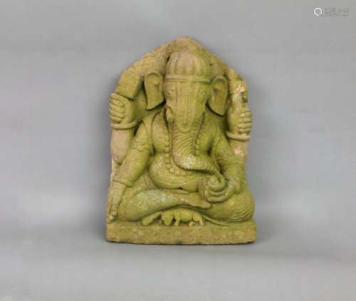 Indische Steinfigur ¨Ganesha¨