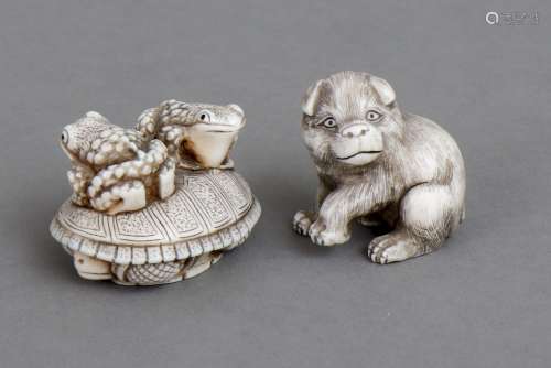 2 japanische Netsuke