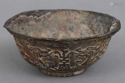 Archaische chinesische Bronzeschale, ¨Shang¨