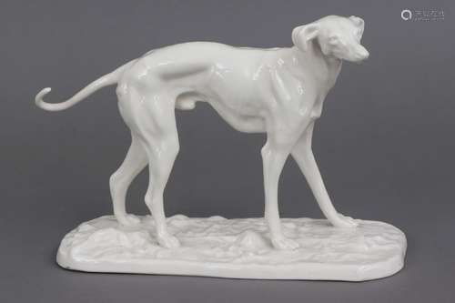 Wohl NYMPHENBURG Porzellanfigur ¨Windhund¨