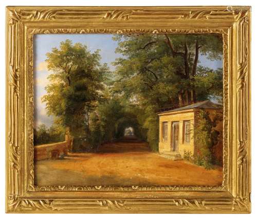 约1810年 让·维克多·贝尔坦画室 圣克罗德城堡花园 布面油画