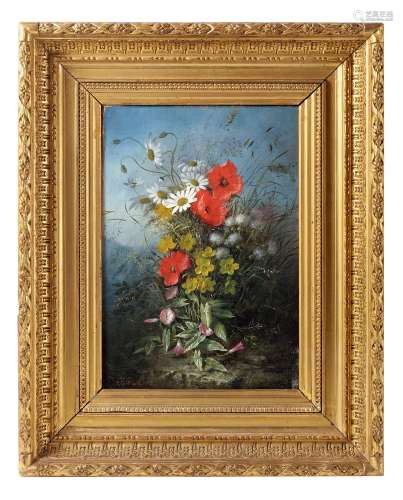 约瑟夫·尤金·吉尔伯特（1800～1899） 约1850年 花束 布面油画