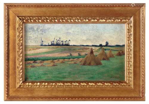 加布里埃尔·德斯里韦雷斯（1857～？） 约1910年 麦田 布面油画
