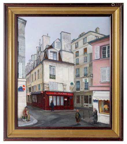 乔治·卡拉玛德尔（1937～？） 约1960年 巴黎老街 布面油画