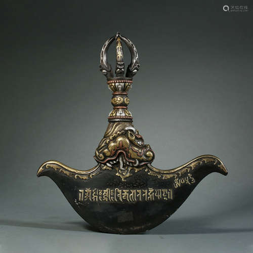 Qing Dynasty,Bronze Gilt Multiplier