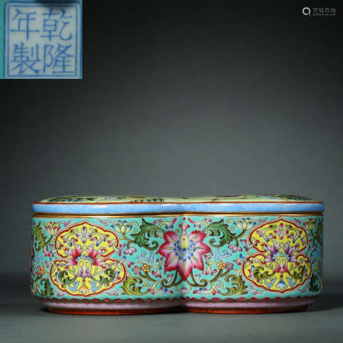 Qing Dynasty,Famille Rose Lidded Box