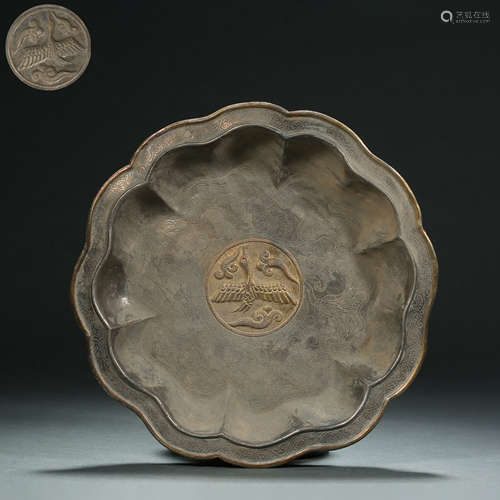 Liao Dynasty,Silver Gilt Plate