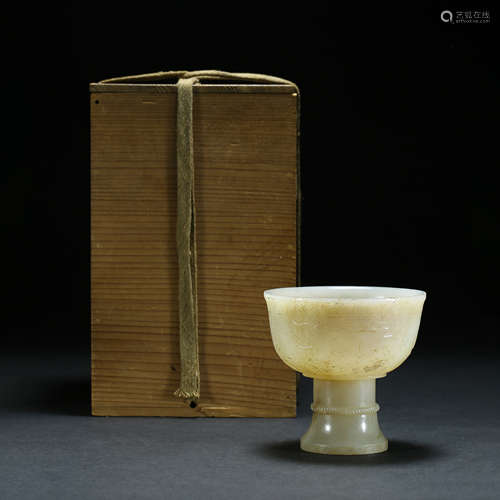 Song Dynasty,Jade High Foot Cup