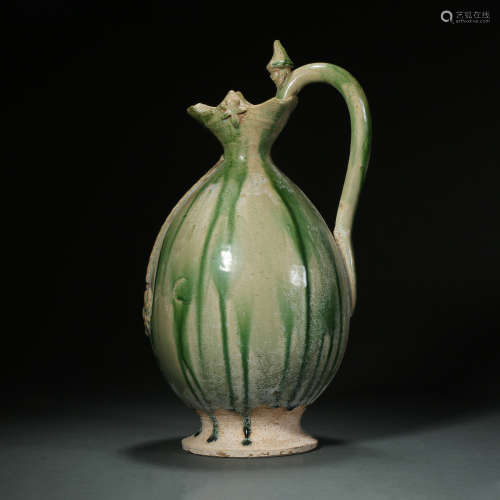 Tang Dynasty,Two-color Holding Pot