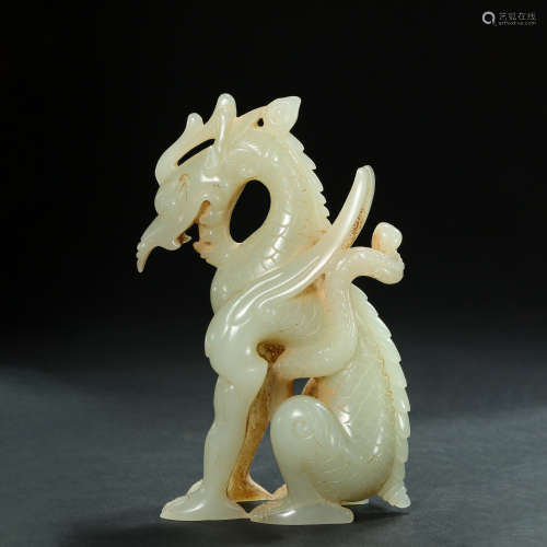 Tang Dynasty,Jade Sit Dragon