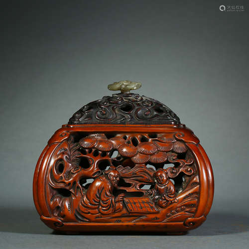 Qing Dynasty,Redwood Jar