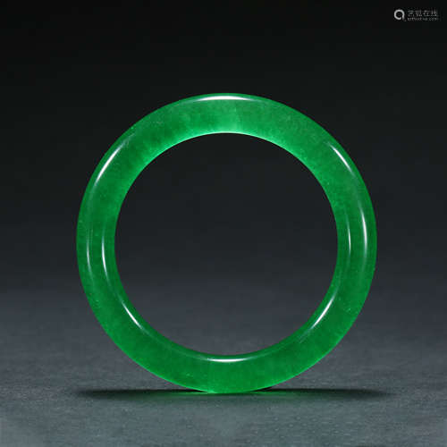 Qing Dynasty,Jadeite Bracelet