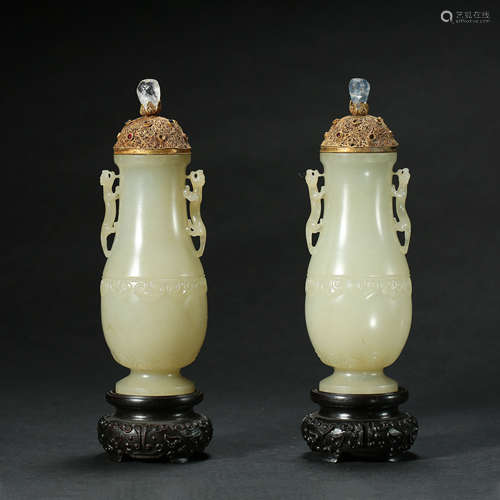 Ming Dynasty,Jade Bottle