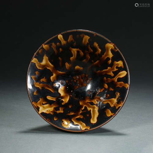 Song Dynasty,Jizhou Kiln Tortoiseshell Glaze Tea Cup