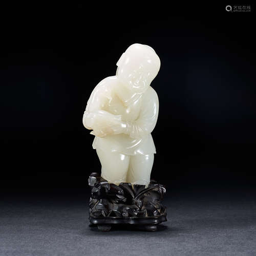 Qing Dynasty,Hetian Jade Boy