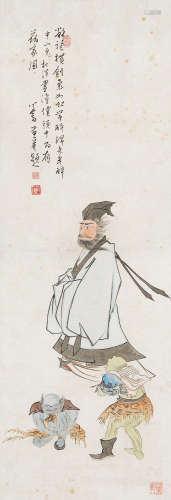 溥儒（1896～1963） 钟馗图 镜心 设色纸本