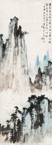 黄君璧（1898～1991） 山水 镜心 设色纸本