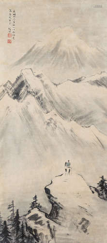 黎雄才（1910～2001） 山水 立轴 水墨纸本