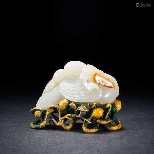 Qing Dynasty, Hetian Jade Swan