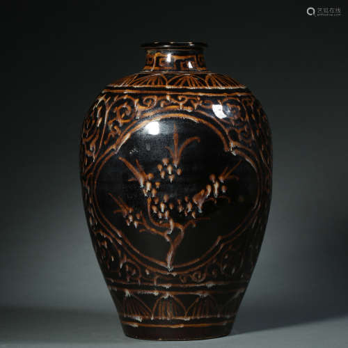 Song Dynasty,Jizhou Kiln Prunus Vase