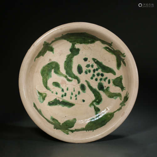 Liao Dynasty,Two Color Fish Pattern Basin