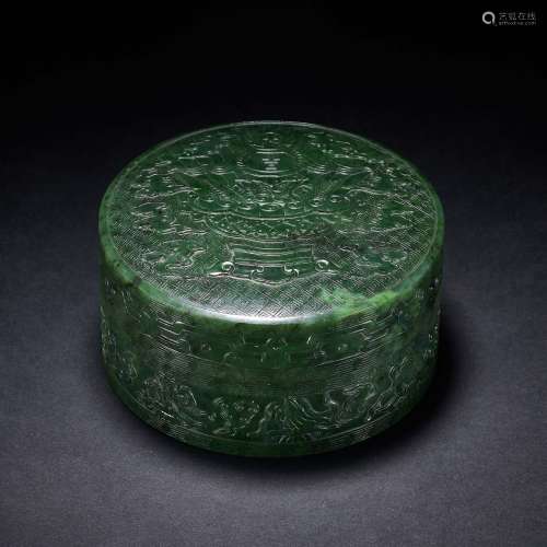 Qing Dynasty, Hetian Jasper Box