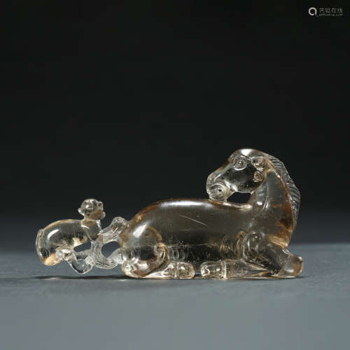 Qing Dynasty,Crystal Immediately Awarded as a Noble Pen Hold...