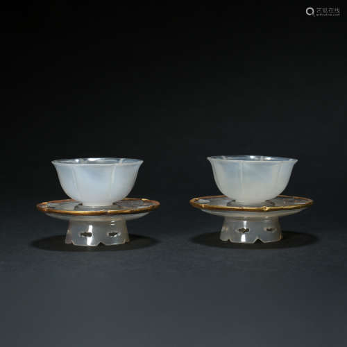 Qing Dynasty,Agate Tea Bowl
