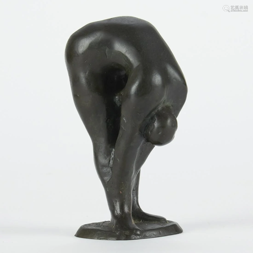 Nic Jonk Sculpture Bending Woman