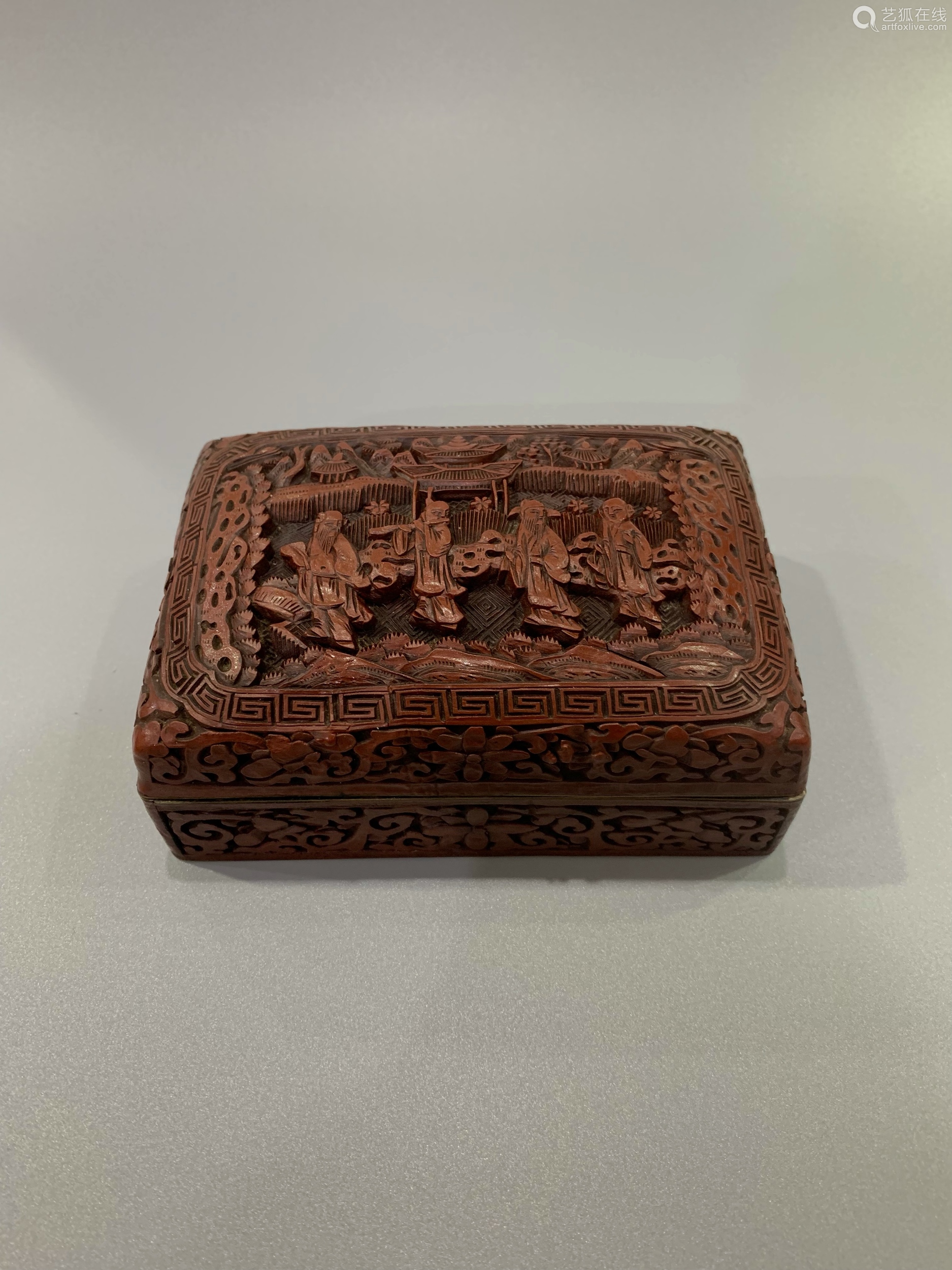 Carved Lacquerware Box With Figure Pattern,Late Qing Dynasty...－【Deal ...