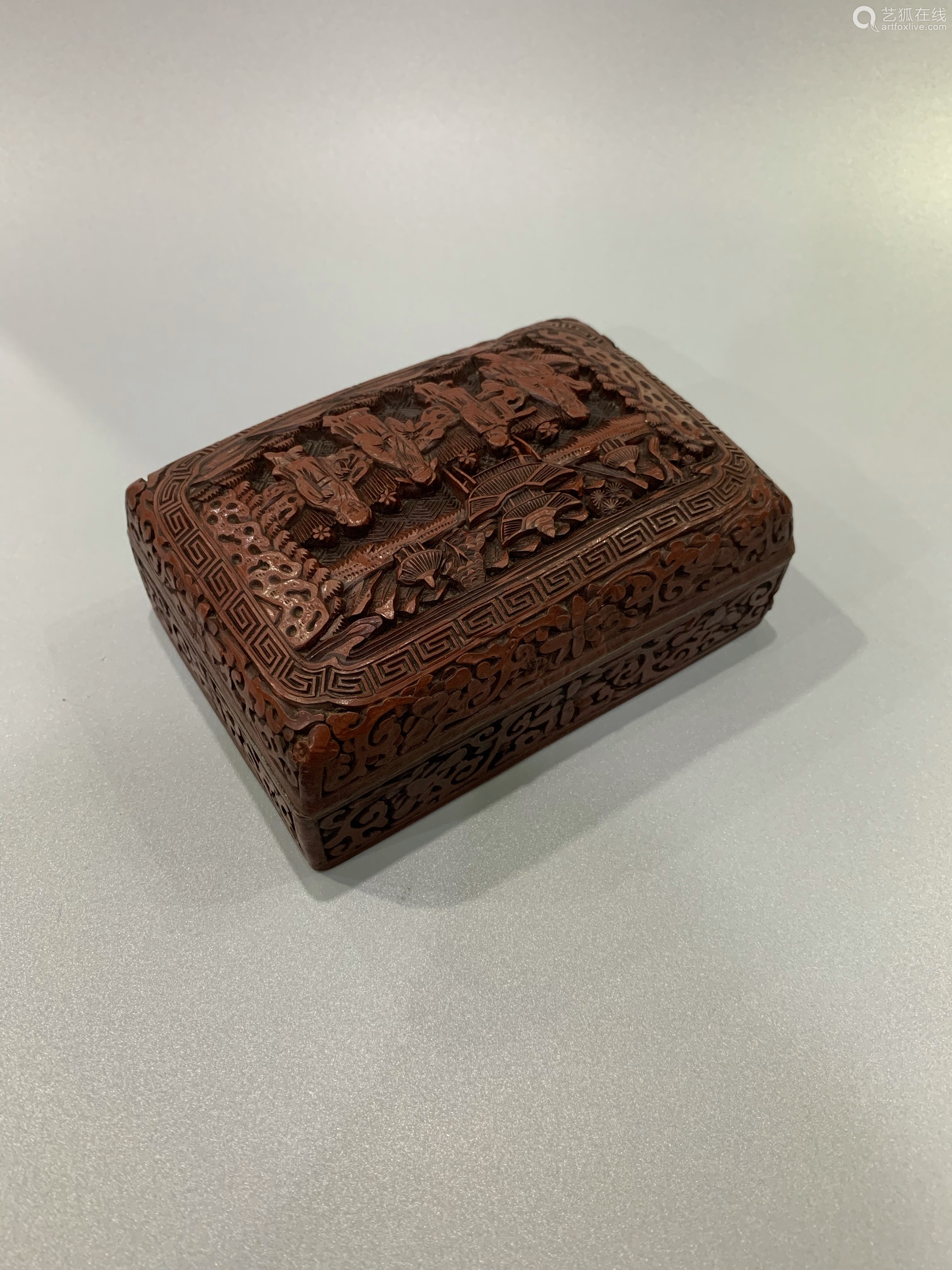 Carved Lacquerware Box With Figure Pattern,Late Qing Dynasty...－【Deal ...