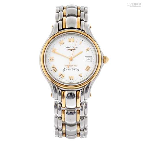 LONGINES - a Golden Wing bracelet watch.