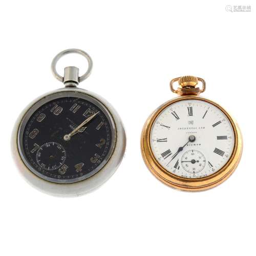 A bag of assorted pocket watches,