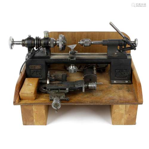 A lathe. Sold as seen however the lathe will need to be rewi...