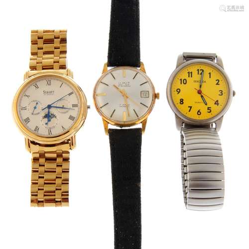 A bag of assorted watches.