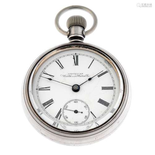 An open face pocket watch by Waltham.