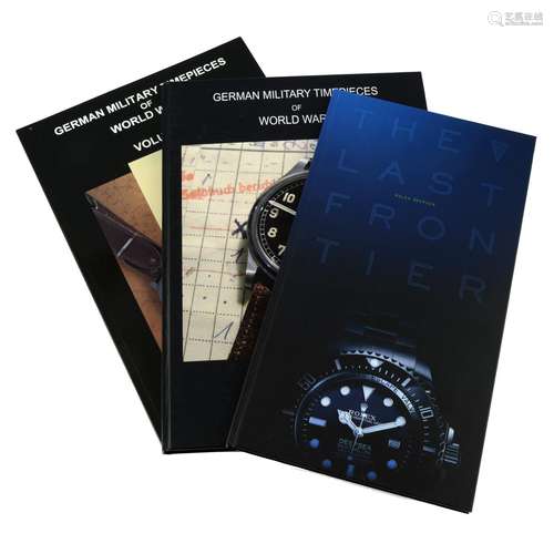 A group of three watch books including Rolex Deepsea - The L...