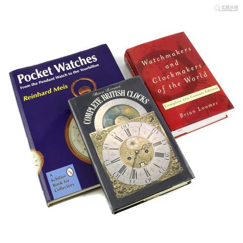 A group of nine assorted watch and clock reference books, to...