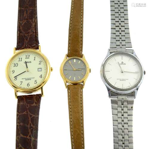 A bag of assorted watches, to include examples by Lorus.